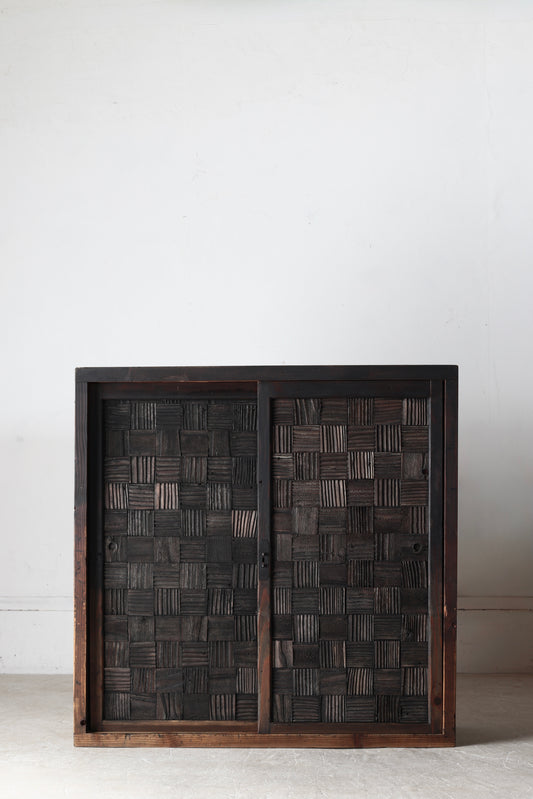 Withered Wood Grid Cabinet