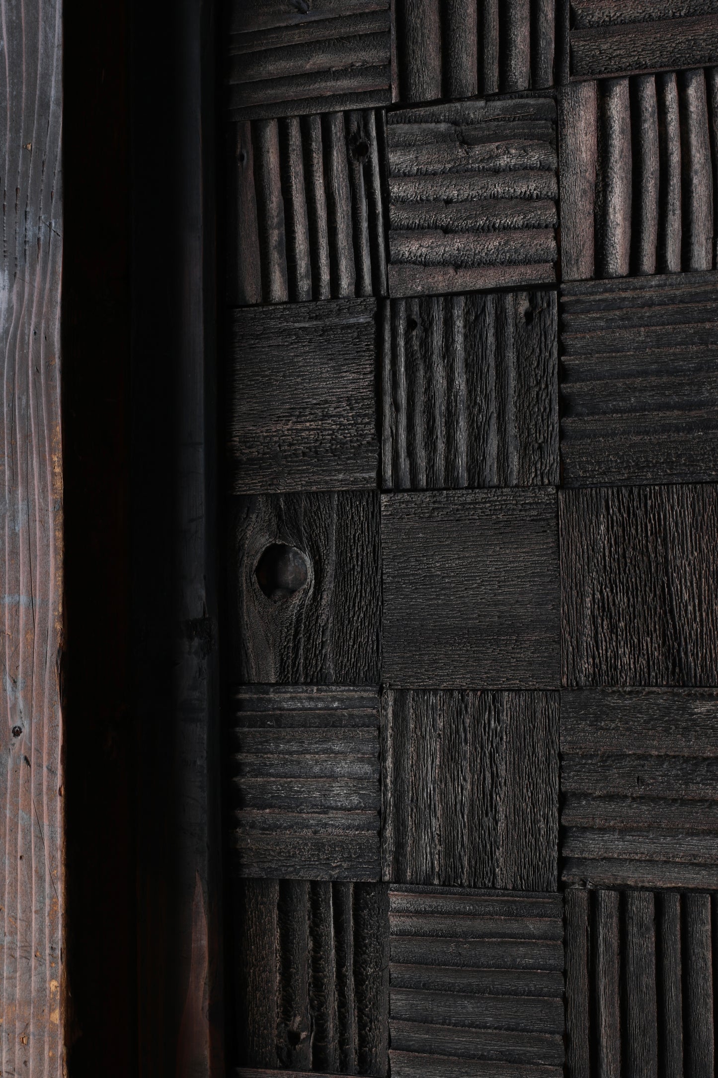 Withered Wood Grid Cabinet
